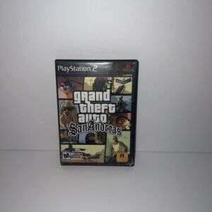 Grand Theft Auto: San Andreas (Sony PlayStation 2, 2004) No Manual Tested PS2